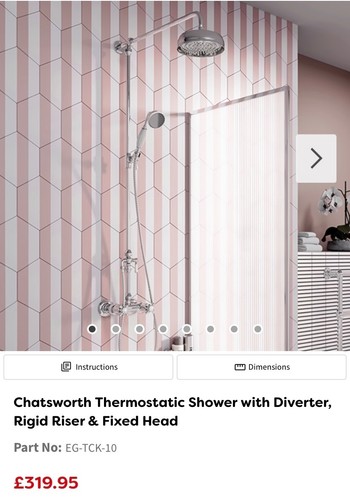 Chatsworth thermostatic shower - thermostatic,