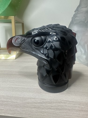 Art deco glass head eagle - art,