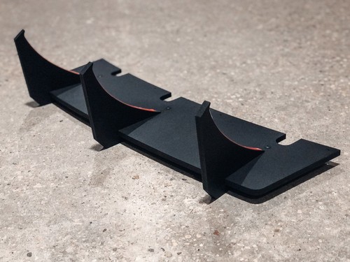 Rear bumper diffuser - rear, extension