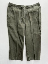 Mia Moda Khaki Linen Blend