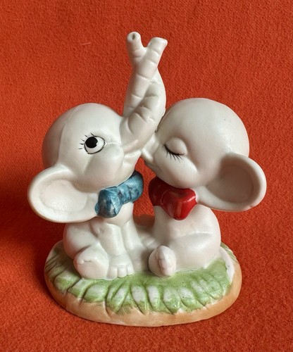 Vintage ceramic elephants cute - ceramic,