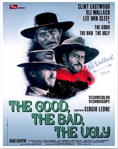 Eli wallach signed the good - wallach,