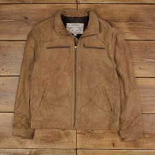 Vintage Banana Republic Leather Jacket L Suede Brown