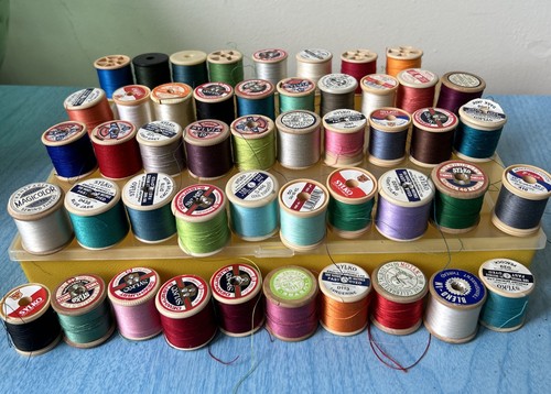 Vintage sylko wooden cotton - cotton, 48