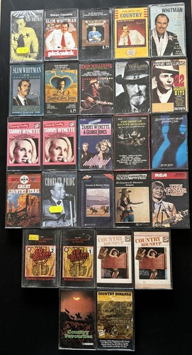 Vintage country cassettes - vintage,
