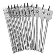 Neilsen 11pc Flat Spade Wood Hole Saw Drill Bit Hex End Set 6mm - 38mm