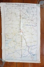 1899 Midland & South Western Jun Railway Isle of Wight Southampton Map