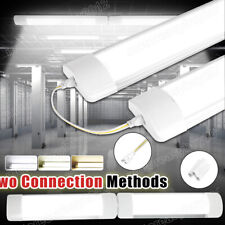 LED Batten Light 1-8FT 6500K Daylight Fluorescent Strip Light Slim Fitting Lamps