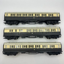 Hornby OO Gauge Used GWR Chocolate & Cream Collett coaches X3