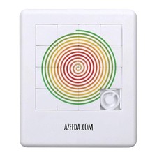 'Colourful Concentric Spiral' Sliding Puzzle (PZ00038859)