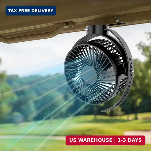 Magnetic golf cart fan - magnetic,