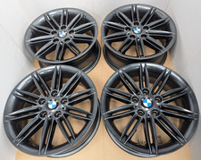 4x GENUINE GUNMETAL GREY BMW 1