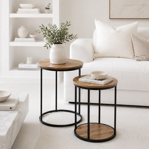 Set coffee side - of, end