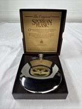 1985 Grants of Dalvey Pocket Flask with Box Stainless Steel Scotland