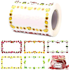 Fruit Labels 5cm x 3cm Jam Jar Bottle Food Kitchen Fridge Freezer Stickers Label