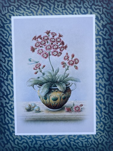 Auriculas vase print 8 x - vase,
