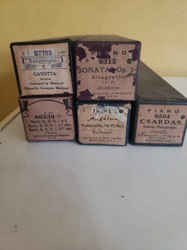 Player piano rolls - (5),