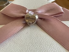 Genuine Pandora Sparkling Sister Pink Heart CZ Charm 791946PCZ P2 S925 ALE