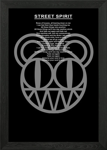 Lyric radiohead framed - lyric,