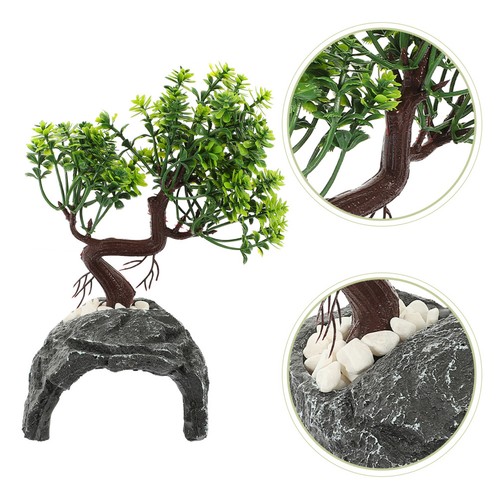 Reptile tank decor lizard hide - decor,