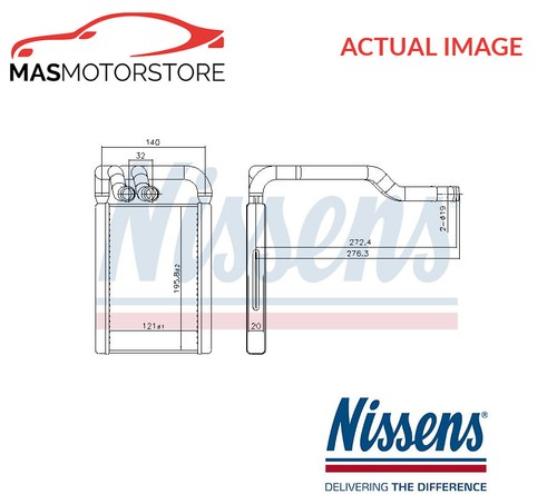 Heater radiator exchanger lhd - radiator,
