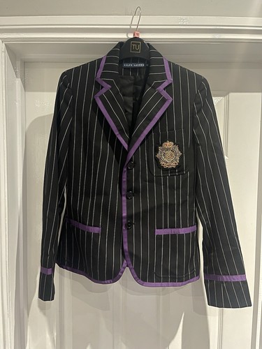 Ralph lauren pinstriped - lauren, crest