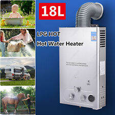 8-18L Propane Gas Tankless Instant LPG Hot Water Heater Boiler With Shower Kit