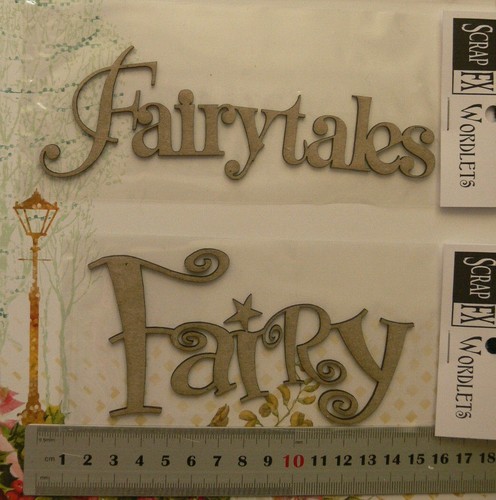 Chipboard words fairy - chipboard,