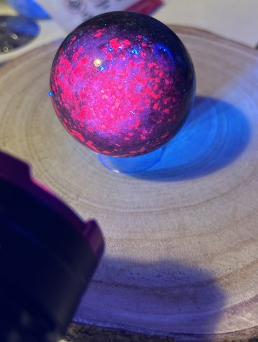 Ruby kyanite crystal sphere - ruby,