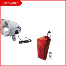 Chrome Bike Dynamo Light Set