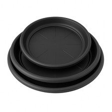 Plant pot saucer round plastic - plant,