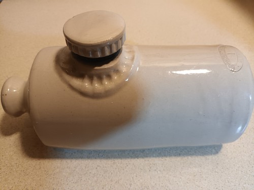 Stoneware hot water bottle bed - stoneware, bottle/bed
