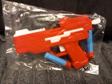 Toy Plastic Gun With 2 Foam Bullets And Two Discs New In Packet
