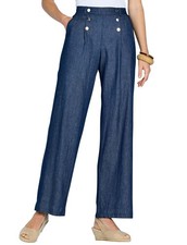 Ladies Pull On Denim Trousers