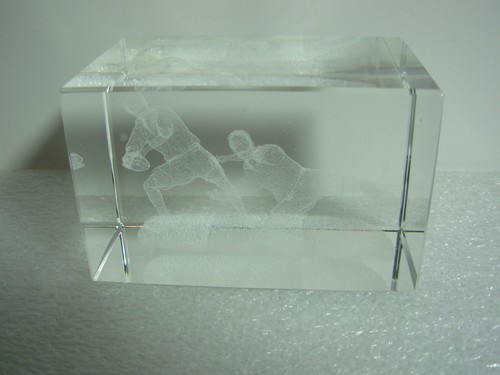 Cuboid shaped glass block - shaped,