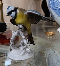 Vintage Rosenthal Rosenthal Porcelain Blue Tit Figurine by Fritz Heidenreich