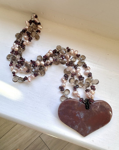 Statement beaded necklace - statement,