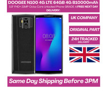 DOOGEE N100 4G LTE 64GB 4GB 10000mAh 5.9" FHD+ 21MP Octa-Core Unlocked Phone
