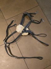 5 Point Breastplate Size Full Black Leather