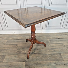 Antique tilt top table - table, solid