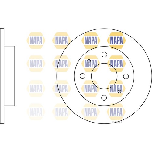 Brake discs solid for - 2x,