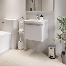 White Wall Hung Vanity Unit -