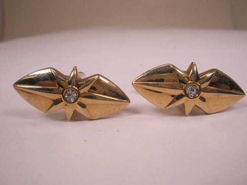 White rhinestone gold tone - rhinestone,
