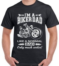 Biker Dad T-Shirt Mens Funny