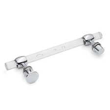 Pack of 1 x Shower/Bath Clear Bubble Crystal Door Handle/Knob Chrome K006.