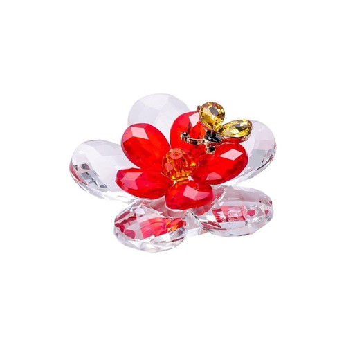 Crystal flower with insect - flower,
