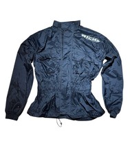 Richa Men's Rain Warrior Waterproof Motorcycle Over Jacket Black Size MEDIUM