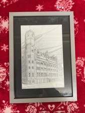 Vintage Framed Art Print  , By RENNIE MACKINTOSH , Glasgow Herald Building LARGE