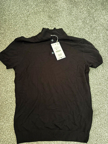 Zara men black short sleeve - men's,