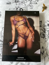 Ann Summers - Lilyana Crotchless Set Size Medium 12-14 - New .In Box